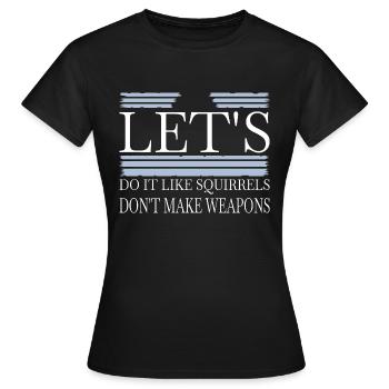 hippie blagues anniversaire cadeau anti guerre - T-shirt Femme - noir - Devant - AI Model Female 172 dark (172cm)
