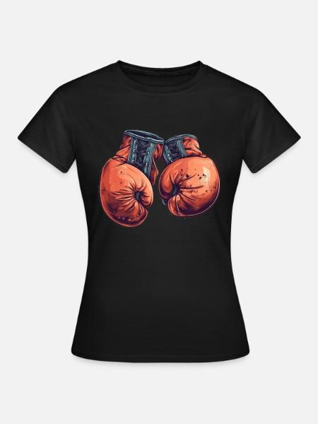 Die Contender-Handschuhe für Champions - Frauen T-Shirt - Schwarz