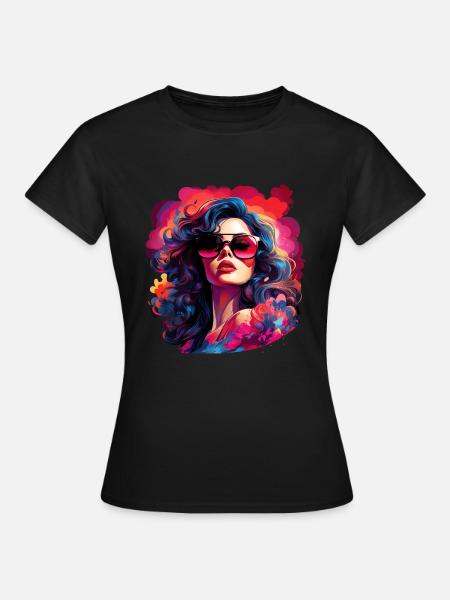 Pinup Girl - Frauen T-Shirt - Schwarz