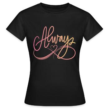 ALWAYS - Women's T-Shirt - black - Front - AI Model Female 172 dark (172cm)
