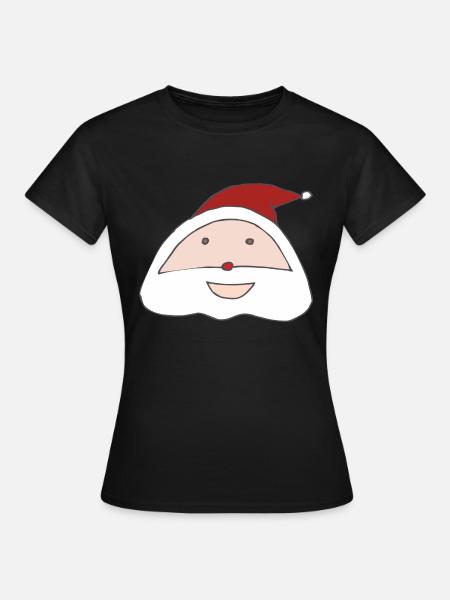 weihnachtsmann - Frauen T-Shirt - Schwarz