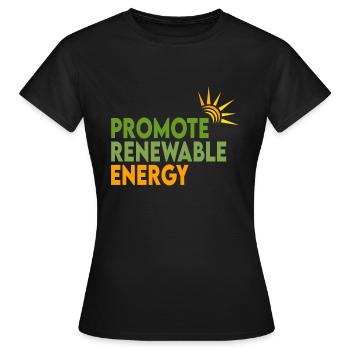 Erneuerbare Energien - Frauen T-Shirt - Schwarz - Vorne - AI Model Female 172 dark (172cm)