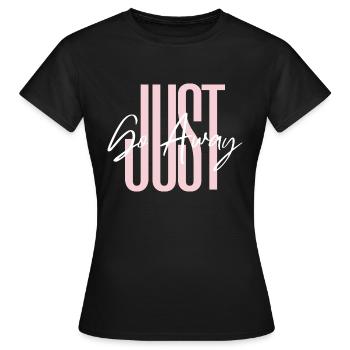 Just Go Away Bold Design - Women's T-Shirt - black - Front - AI Model Female 172 dark (172cm)
