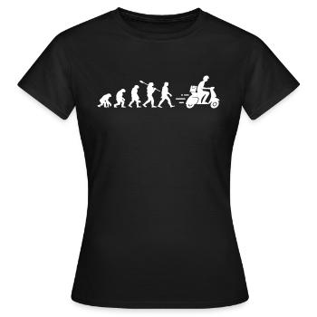 Die Entwicklung des Zustellers - Frauen T-Shirt - Schwarz - Vorne - AI Model Female 172 dark (172cm)