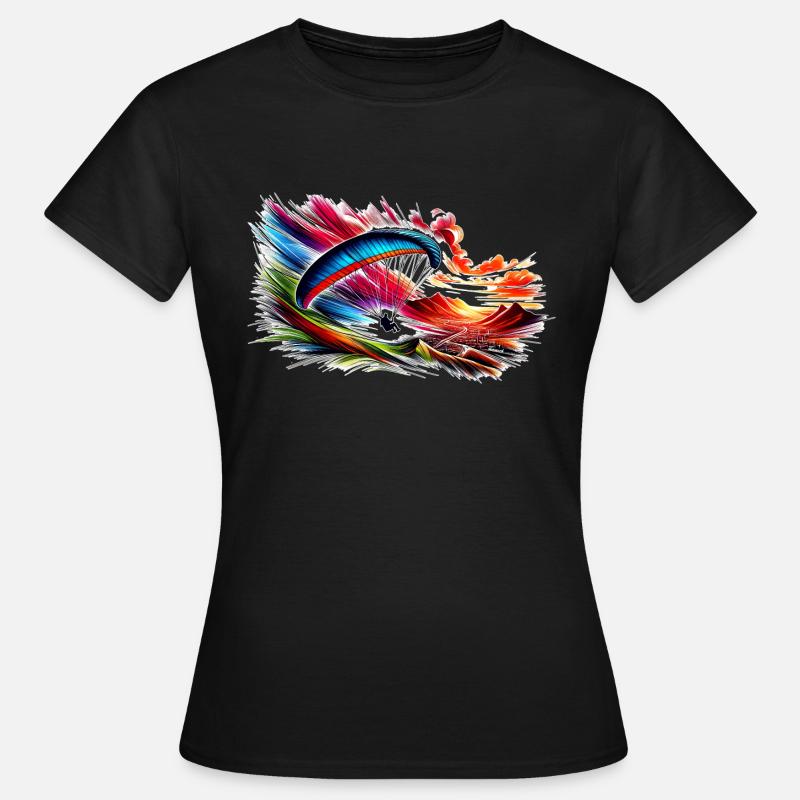 Paragleiter - Frauen T-Shirt - Schwarz