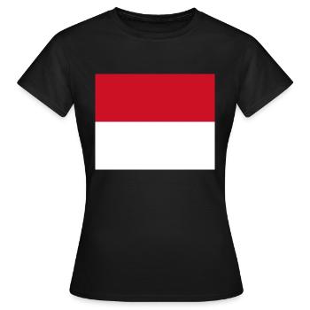 Monaco - T-shirt Femme - noir - Devant - AI Model Female 172 dark (172cm)