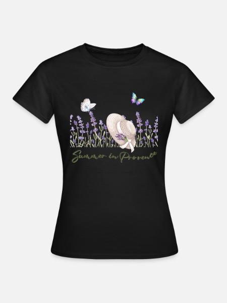 Summer in Provence - Frauen T-Shirt - Schwarz