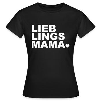 Lieblings Mama - Mutti - Mami - Mutter - Frauen T-Shirt - Schwarz - Vorne - AI Model Female 172 dark (172cm)