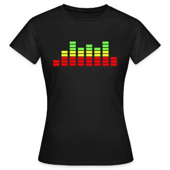 equalizer - Frauen T-Shirt - Schwarz - Vorne - AI Model Female 172 dark (172cm)