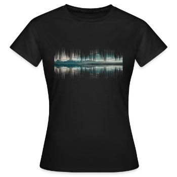 Audio Neuseeland Musik Geschenk - Frauen T-Shirt - Schwarz - Vorne - AI Model Female 172 dark (172cm)