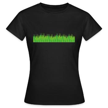 grass - Women's T-Shirt - black - Front - AI Model Female 172 dark (172cm)
