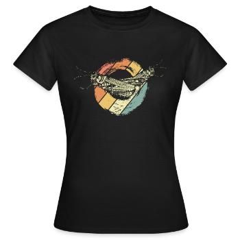 Sauterelles - T-shirt Femme - noir - Devant - AI Model Female 172 dark (172cm)