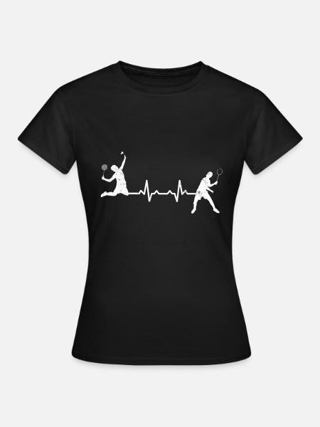 Evolution Badminton Sports - Frauen T-Shirt - Schwarz