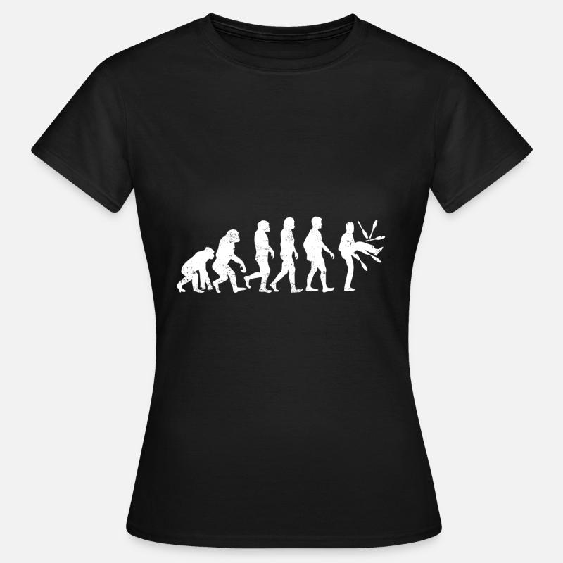 Evolution de l'évolution du jongleur - T-shirt Femme - noir