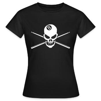 Snooker - Women's T-Shirt - black - Front - AI Model Female 172 dark (172cm)