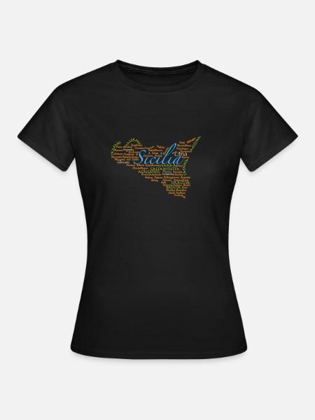 Sicilia - Frauen T-Shirt - Schwarz