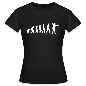 Bow and arrow archer archery archery archery archery archer - Women's T-Shirt - black - Front - AI Model Female 172 dark (172cm)