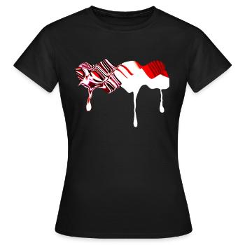 icône de courbes - T-shirt Femme - noir - Devant - AI Model Female 172 dark (172cm)