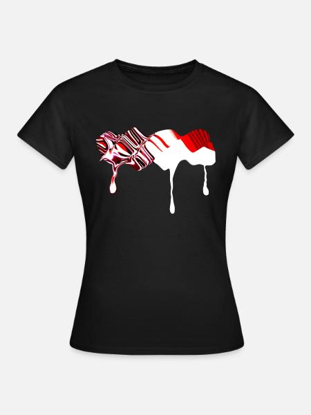 kurven symbol - Frauen T-Shirt - Schwarz