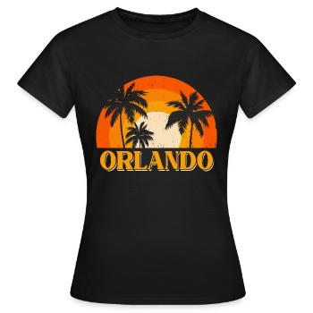 Orlando Florida - Frauen T-Shirt - Schwarz - Vorne - AI Model Female 172 dark (172cm)