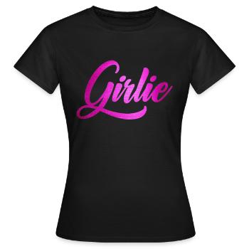 Girlie - T-shirt Femme - noir - Devant - AI Model Female 172 dark (172cm)