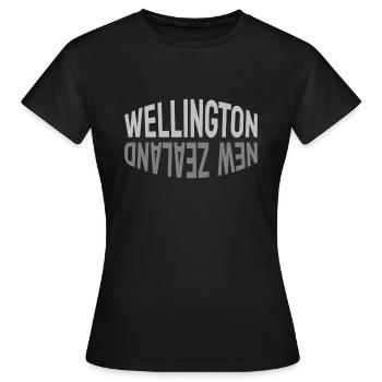 Wellington - New Zealand - NZ - Maori - Aotearoa - Frauen T-Shirt - Schwarz - Vorne - AI Model Female 172 dark (172cm)