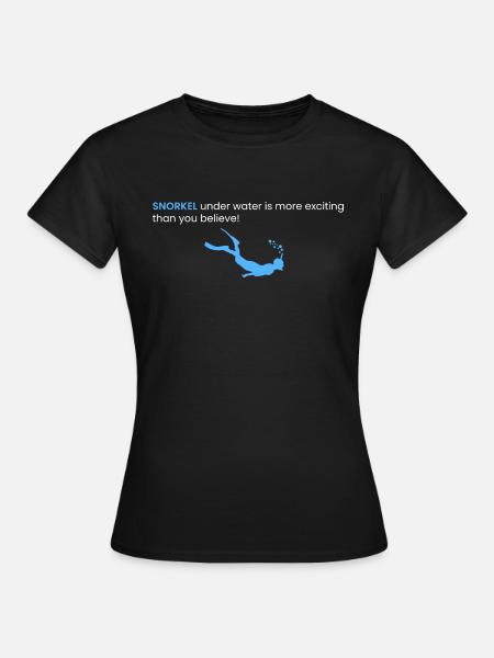 Fan de plongée en apnée! - T-shirt Femme - noir