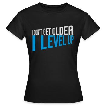 Vieillir - T-shirt Femme - noir - Devant - AI Model Female 172 dark (172cm)