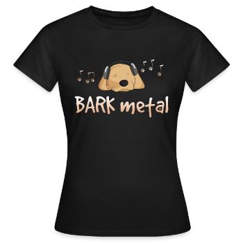 bark metal - Women's T-Shirt - black - Front - AI Model Female 172 dark (172cm)