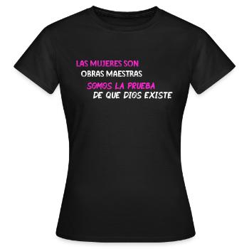 Femmes chefs d'œuvre - BLK WE - T-shirt Femme - noir - Devant - AI Model Female 172 dark (172cm)