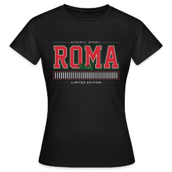 Roma - Frauen T-Shirt - Schwarz - Vorne - AI Model Female 172 dark (172cm)