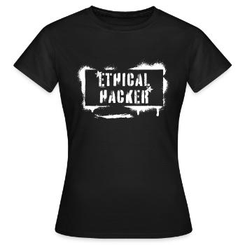 Ethischer Hacker White Hat Cybersicherheit - Frauen T-Shirt - Schwarz - Vorne - AI Model Female 172 dark (172cm)