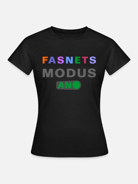 FASNETSMODUS - Frauen T-Shirt - Schwarz