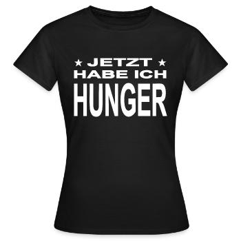 Hunger - Frauen T-Shirt - Schwarz - Vorne - AI Model Female 172 dark (172cm)