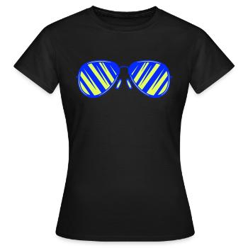lunettes de soleil - T-shirt Femme - noir - Devant - AI Model Female 172 dark (172cm)
