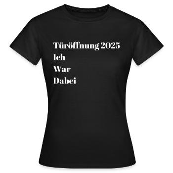 Porte - T-shirt Femme - noir - Devant - AI Model Female 172 dark (172cm)
