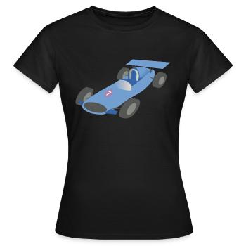voiture de course - T-shirt Femme - noir - Devant - AI Model Female 172 dark (172cm)