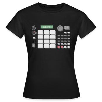 88 BPM MPC 500 - Women's T-Shirt - black - Front - AI Model Female 172 dark (172cm)