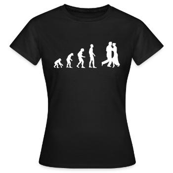 Tanzen | Tanzen Evolution - Frauen T-Shirt - Schwarz - Vorne - AI Model Female 172 dark (172cm)
