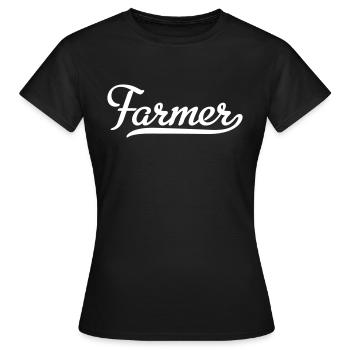 FARMER - Frauen T-Shirt - Schwarz - Vorne - AI Model Female 172 dark (172cm)