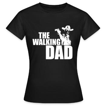 Le père de La Walking - T-shirt Femme - noir - Devant - AI Model Female 172 dark (172cm)