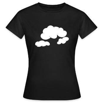 Clouds - Women's T-Shirt - black - Front - AI Model Female 172 dark (172cm)