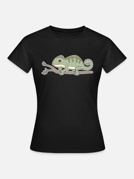 Chamäleon - Frauen T-Shirt - Schwarz