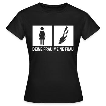Diving Dive Dive - Women's T-Shirt - black - Front - AI Model Female 172 dark (172cm)