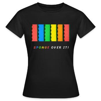 Schwamm drueber - Frauen T-Shirt - Schwarz - Vorne - AI Model Female 172 dark (172cm)
