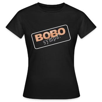 Bobo sympa - T-shirt Femme - noir - Devant - AI Model Female 172 dark (172cm)