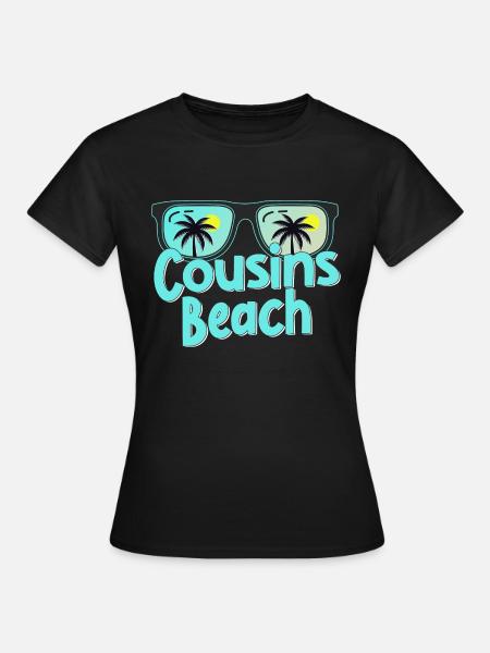 Cousins Beach - Frauen T-Shirt - Schwarz