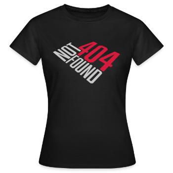 404 not found Error - Women's T-Shirt - black - Front - AI Model Female 172 dark (172cm)