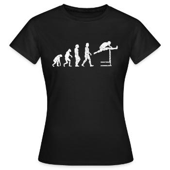 Saut en longueur Saut en longueur Saut en hauteur Triple saut - T-shirt Femme - noir - Devant - AI Model Female 172 dark (172cm)