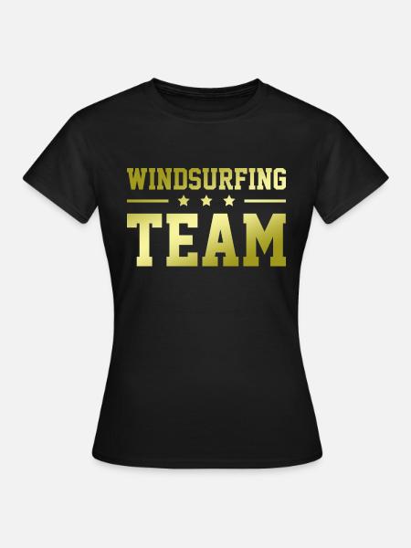 Windsurfing Team - Frauen T-Shirt - Schwarz